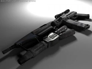 rifle do futuro Modelo 3D