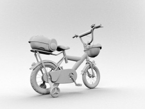 kids bicycle Modello 3D