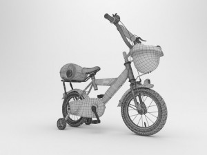 kids bicycle Modello 3D