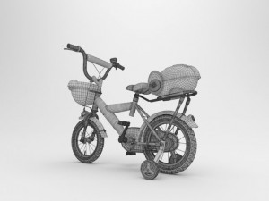 kids bicycle Modello 3D