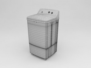 washing machine 3D 模型