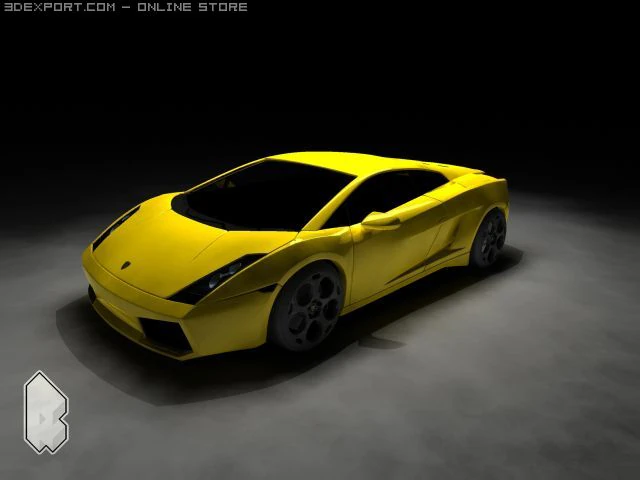 lamborghini gallardo 3D Model .c4d .max .obj .3ds .fbx .stl .blend 