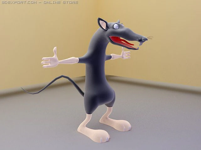 mouse 3D Model .c4d .max .obj .3ds .fbx .stl .blend 