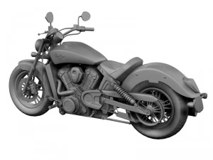 indian scout 2015 3D Model