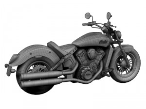 indian scout 2015 Modello 3D