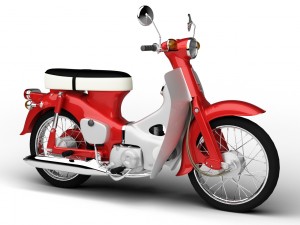 honda c50 cub 1967 3D Модель