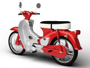 honda c50 cub 1967 3D-Modell