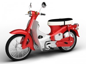 honda c50 cub 1967 3D-Modell