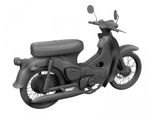 honda c50 cub 1967 3D-Modell