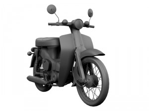 honda c50 cub 1967 3D-Modell