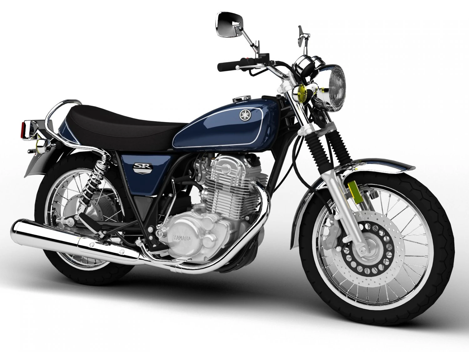 yamaha sr400 2015 3D Model .c4d .max .obj .3ds .fbx .stl .blend 