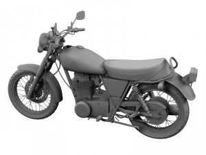 yamaha sr400 2015 3D Model