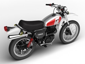 yamaha xt500 1975 3D 모델