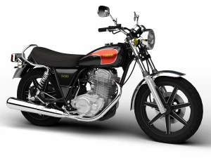 yamaha sr500 1978 Model 3D
