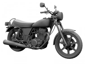 yamaha sr500 1978 3D 模型