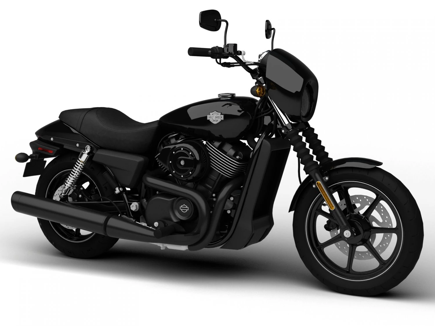 harley-davidson street 750 2015 3D Model .c4d .max .obj .3ds .fbx .stl .blend 