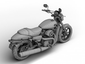 harley-davidson street 750 2015 Modelo 3D