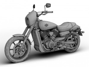 harley-davidson street 750 2015 Modelo 3D
