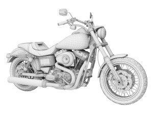 harley-davidson fxdl dyna low rider 2015 3D Model