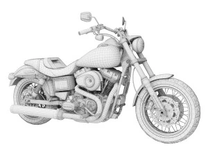 Харлей-Дэвидсон fxdl Dyna Low Rider 2015 3D Модель