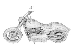 harley-davidson fxdl dyna low rider 2015 3D Model