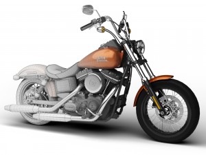 harley davidson fxdb dyna street bob 2015 3D Model in Motorcycle 3DExport