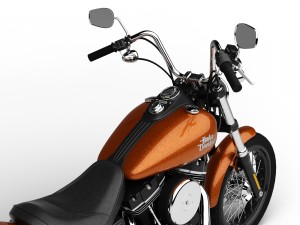 harley-davidson fxdb dyna street bob 2015 3D Model