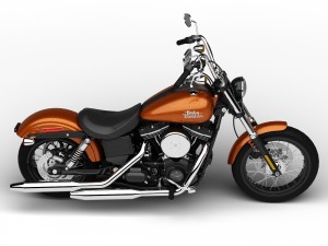 harley-davidson fxdb dyna street bob 2015 3D Model