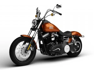 harley-davidson fxdb dyna street bob 2015 3D Model