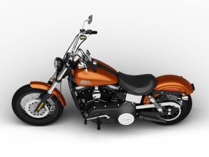 harley-davidson fxdb dyna street bob 2015 3D Model