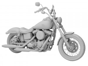 harley-davidson fxdb dyna street bob 2015 3D Model