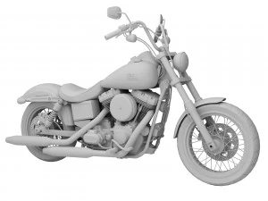 harley-davidson fxdb dyna street bob 2015 3D Model