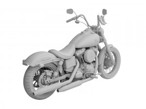 harley-davidson fxdb dyna street bob 2015 3D Model