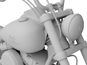 harley-davidson fxdb dyna street bob 2015 3D Model