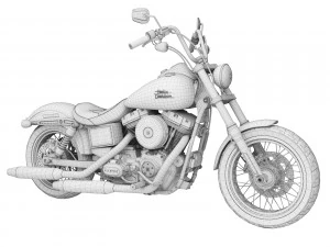 harley-davidson fxdb dyna street bob 2015 3D Model