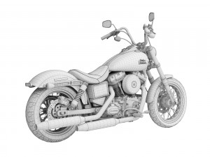 harley-davidson fxdb dyna street bob 2015 3D Model