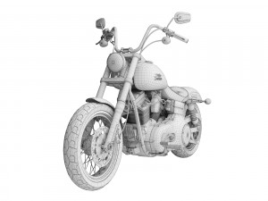 harley-davidson fxdb dyna street bob 2015 3D Model