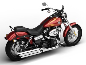 harley-davidson fxdwg dyna wide glide 2015 Modèle 3D