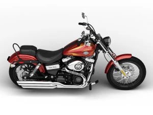 harley-davidson fxdwg dyna wide glide 2015 3D Model
