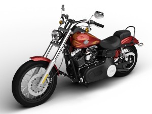 harley-davidson fxdwg dyna wide glide 2015 Modèle 3D