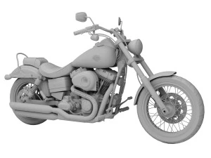 harley-davidson fxdwg dyna wide glide 2015 3D Model