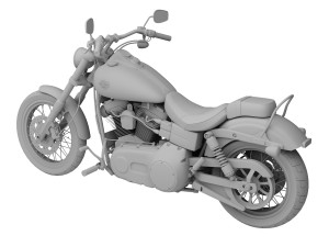 harley-davidson fxdwg dyna wide glide 2015 Modèle 3D