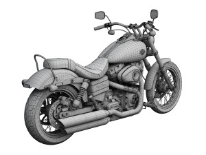 harley-davidson fxdwg dyna wide glide 2015 Modèle 3D