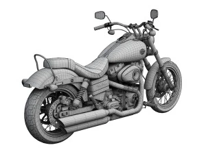 harley-davidson fxdwg dyna wide glide 2015 3D Model