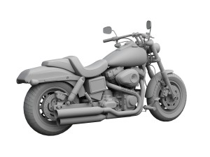 harley-davidson fxdf dyna fat bob 2015 3D 模型