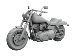 harley-davidson fxdf dyna fat bob 2015 3D 模型