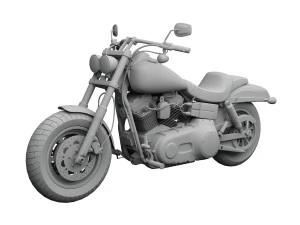 harley-davidson fxdf dyna fat bob 2015 3D Model