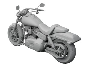 harley-davidson fxdf dyna fat bob 2015 3D 模型