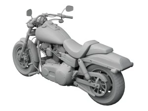 harley-davidson fxdf dyna fat bob 2015 3D Model