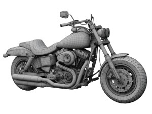 harley-davidson fxdf dyna fat bob 2015 3D 模型